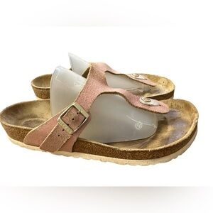 Birkenstock Gizeh Sandals Metallic Pink Women’s Size EU 39 US 8-8.5
